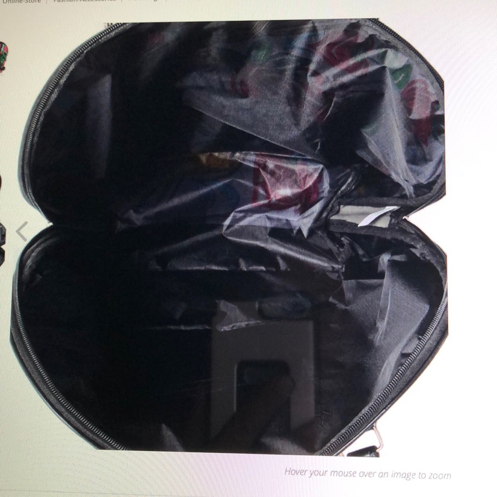 SOLD. SOLD. FUCHSIA MULTI COLOR CANVAS TRAVEL BAG - Picture 5 of 8